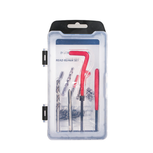 车库车间工具专业反冲修理工具螺纹修理套件公制钢丝螺纹插入再螺纹工具套件 - Product Image 1