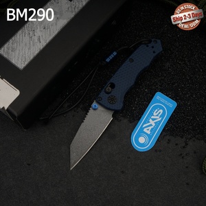 Navaja Táctica de Bolsillo AXIS BM290 con Hoja de Acero Inoxidable de Punta Caída, Mango de Fibra de Nylon, Orificio para el Pulgar - OEM - Product Image 1