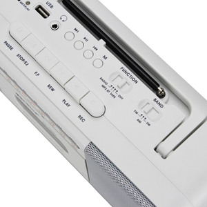 Reproductor de Casetes Portátil Retro Multifunción con Radio FM AM SW para Uso en Casa y Auto, Ranura para Tarjeta USB TF, Material Plástico - Product Image 4