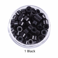 1000PCS Nano Silikon gefütterte Micro Ring Haar verlängerung perlen für Nano Tip Human Hair Extension Tool 5,0x3,0x3,0mm Verlängerung perlen