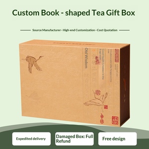 Caja de Regalo de Lujo Personalizada Estilo Libro para Té, Cosméticos, Marca y Regalos Navideños - Product Image 5