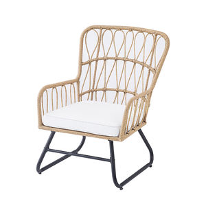 देश शैली आउटडोर वक्र फ्रेंच बिस्ट्रो रेस्तरां कस्टम बूथ स्लीपर फर्नीचर 3 रतन सोफा फिट के साथ - Product Image 2