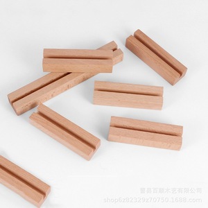 ที่ใส่การ์ดไม้ ที่ใส่โน้ต 8x2.5x1.5 ซม. 8x3x2 ซม. 10x2.2x1.6 ซม. 10x3x2 ซม. ของตกแต่งโต๊ะทำงาน สำหรับปฏิทิน โปสการ์ด บันทึกข้อความ - Product Image 2