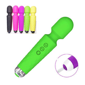 Vente chaude Sexe Massage Chinois 20 Mode Fréquences Usb Rechargeable Vibrateur Corps Baguette Masseur Pour Femme - Product Image 1