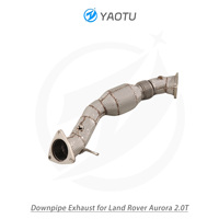 Downpipe Knalpot Stainless Steel Poles Cermin Tebal 1.5mm dengan Katalis untuk Land Rover Range Rover Evoque 2.0T 2017-2019