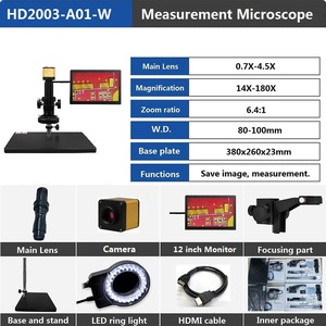Boshida Low Price HD2003-A01 with 12 Inch Screen 14-150X Digital with Measurement - Product Image 3