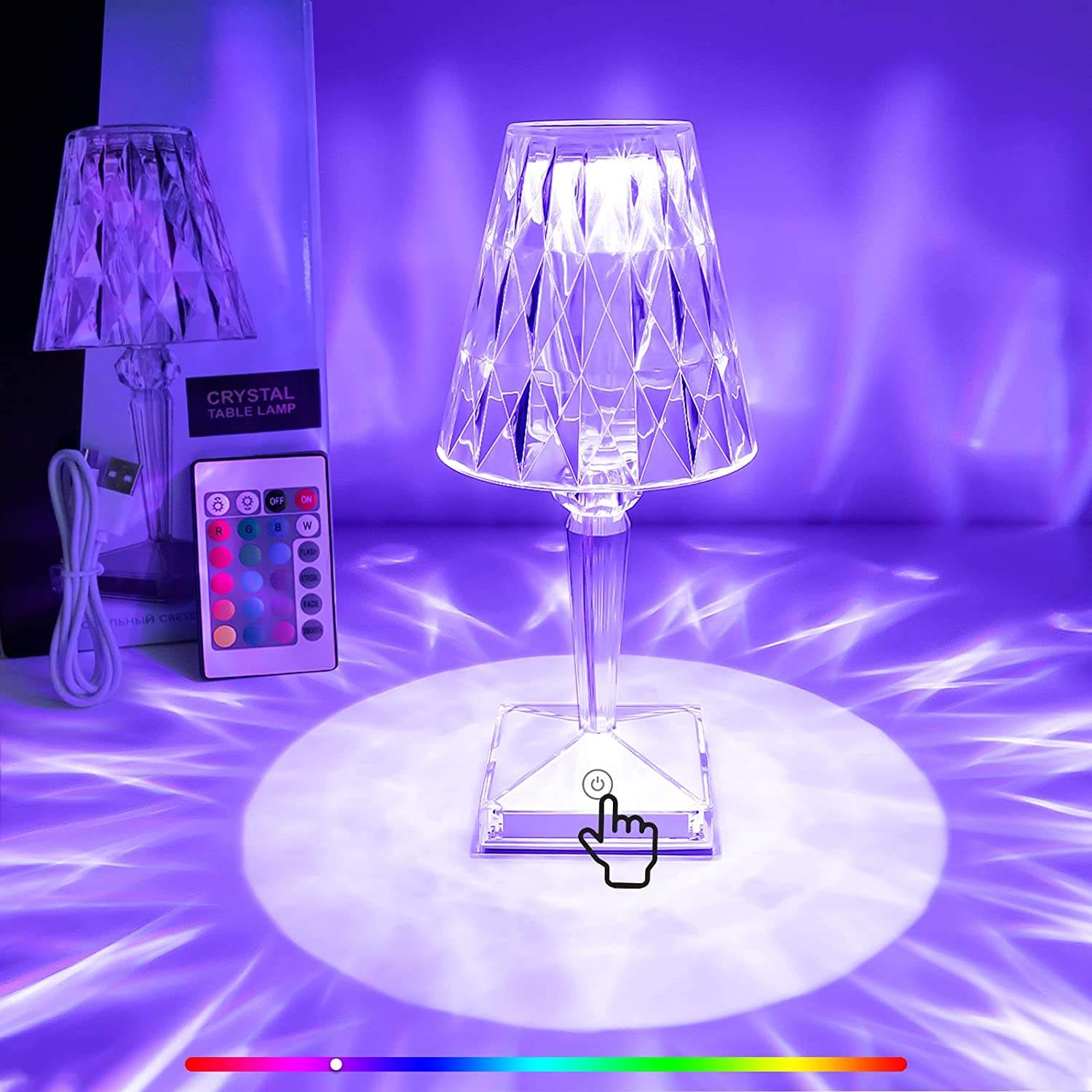 รีโมทไฟเพชร16สี