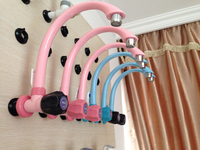 Robinet en PVC PP étanche en plastique pour salle de bains, cuisine, lavabo, évier, douche, robinet mural monté sur le pont