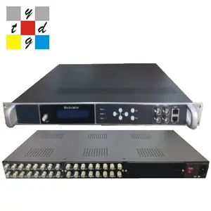 Transmodulador digital 8 canais dvbt isdbt qam catv rf para transmissão de TV Iptv