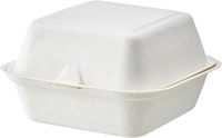 Boîtes alimentaires en bagasse de qualité supérieure, jetables, biodégradables, recyclables, empilables, pour la conservation des aliments, taille personnalisée, avec couvercle
