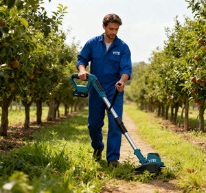 <span class=keywords><strong>Débroussailleuse</strong></span> sans fil 21V tondeuse à gazon à piles, <span class=keywords><strong>débroussailleuse</strong></span> professionnelle sans brosse pour jardin et cour - Product Image 6