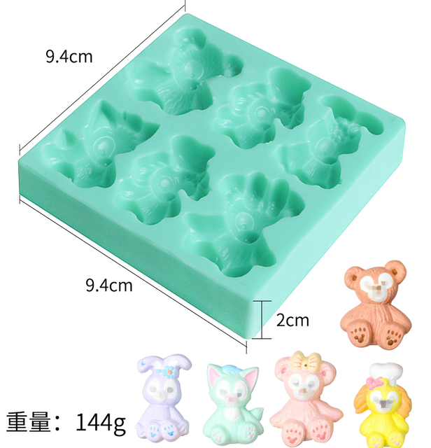 3D Sugarcraft Silicone Fondant Mold Animals Gumpaste Silicon Mold