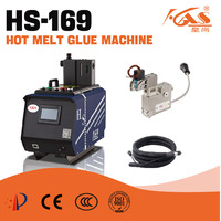 HS-169 Applicateur de colle thermofusible haute précision, machine à coller automatique pour le bois, l'impression, la reliure de livres et l'équipement de post-presse