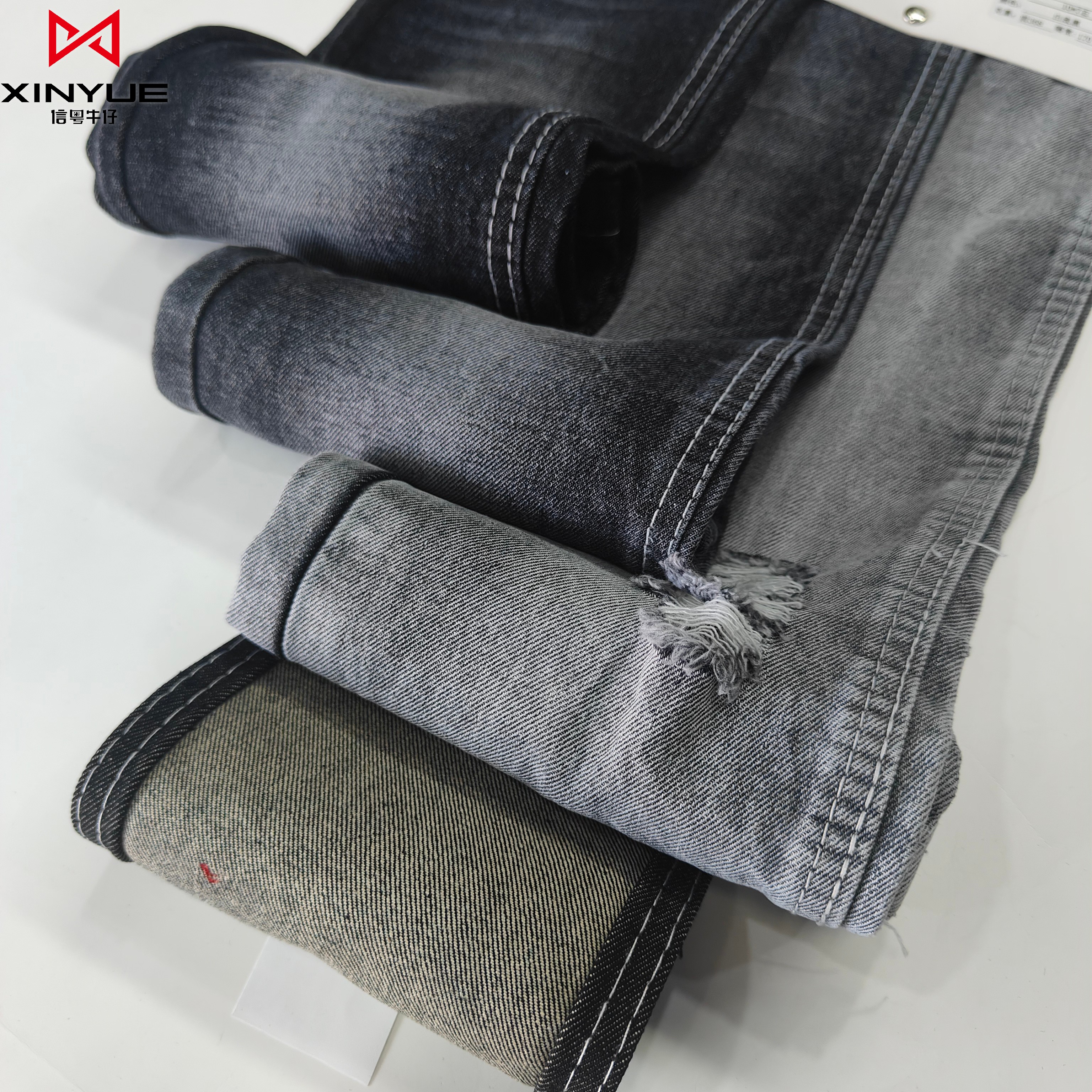 100 хлопок 11,4 oz бамбуковая джинсовая ткань мужские джинсы