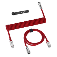 Cable en espiral ATTACK SHARK C01PRO con conector piloto extraíble para teclados mecánicos