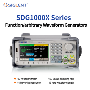 เครื่องกำเนิดสัญญาณแบบพกพา SDG1022X ฟังก์ชัน/เครื่องกำเนิดรูปคลื่นตามต้องการ ความถี่เอาต์พุตไฟฟ้าสูง 60MHz 150MSa/s 14 บิต 2 ช่องสัญญาณ - Product Image 2