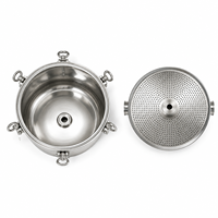 Boîtier de filtre sanitaire en acier inoxydable 304 316L à ouverture rapide, filtre compact à décharge sphérique avec écran amovible