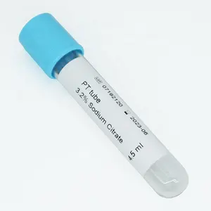 OEM blue top evacuated blood collection tubes 3.2% sodium citrate