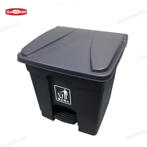 Số lượng lớn Nhựa thùng rác lon 13 gallon vệ sinh nhà bếp màu đen chân đạp chất thải tái chế bin - Product Image 2