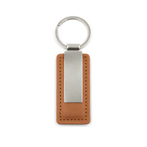 Wholesale Custom Logo Luxury Leather Keychain with Metal <b>Key</b> <b>Ring</b> Eco-Friendly Durable Design Silk Screen Printing PU Leather - Product Image 4