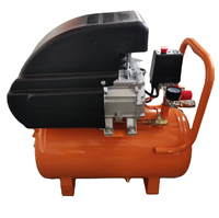 Vente directe usine : Compresseur d'air à piston portable 2 CV 24 L à entraînement direct avec manomètres doubles et vannes de régulation