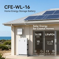 Batterie LiFePO4 16kWh 10kWh 5kWh CFE-WL-16 Split 51.2V 314Ah CAN RS485 6000+ Cycles Garantie 5 ans CE CB OEM compatible GoodWe Growatt