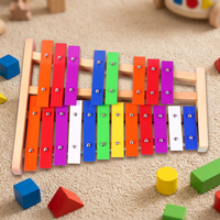 Glockenspiel Xylophone EX-factory Price Colorful 8-Key YONGXIN Brand Wood Metal Educational Percussion Metallophone/Glockenspiel
