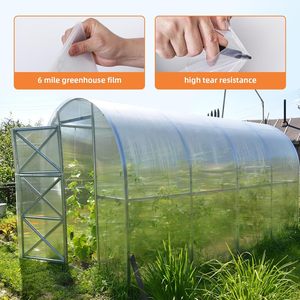 Greenhouse <b>Film</b> 8ft x 25ft 6mil Clear Polyethylene UV Resistant Replacement - Product Image 4