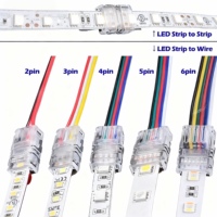 Connecteurs d'angle pour bande LED 8mm 10mm 2 broches DC 12V/24V Accessoires d'éclairage avec garantie d'un an