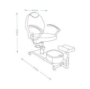 Silla Portátil para Pedicura, Sillas de Pedicura Económicas - Product Image 2
