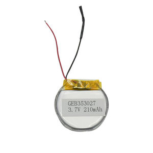 Rechargeable rounded shape Li-Polymer 3,7 V 353027 210 mAh lithium-ion polymer LiPo battery - Product Image 4