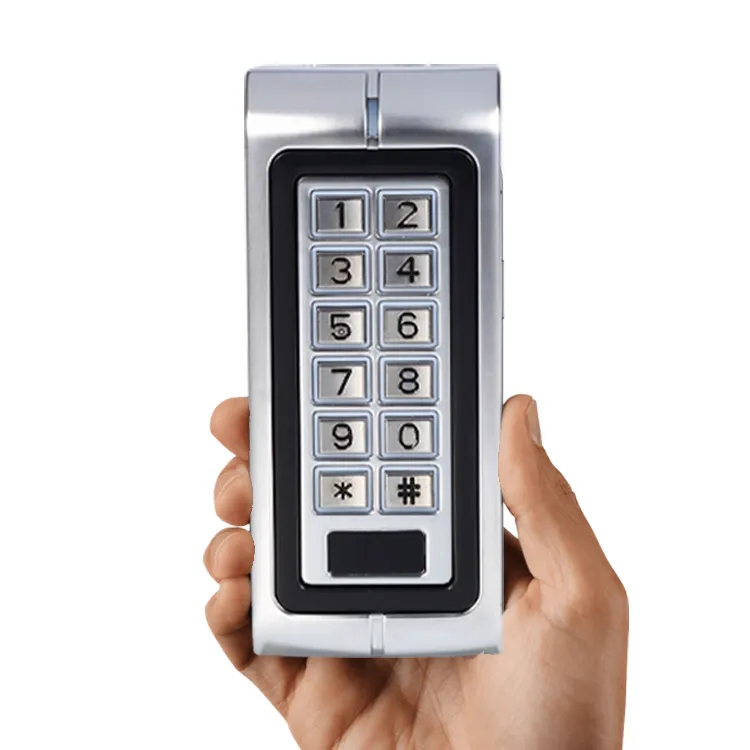 Baru Logam Keypad IP68 Tahan Air End Sistem Kontrol EM ID Kartu Keypad Reader Standalone Pintu RFID Akses Kontrol