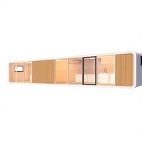 Villa mobile de luxe de 40 pieds, style Apple Cabin, moderne, 1 chambre, maison de vacances