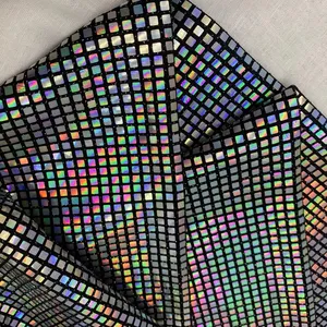 Fornitore vendita Glitter lavorato a maglia 90% poliestere 5% metallizzato 5% Spandex tessuto elasticizzato per abbigliamento donna