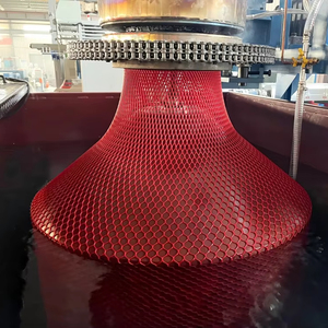 Alta calidad 3D HDPE PE Hollow Advertencia Malla Rejilla Valla Forma de diamante Geonet Net Making Machine Line - Product Image 1