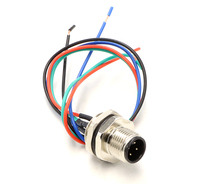 Usine personnalisée M12 3/4Pin femelle mâle métal panneau PCB montage Superseal St connecteur superbe pour connecteur circulaire d'alimentation
