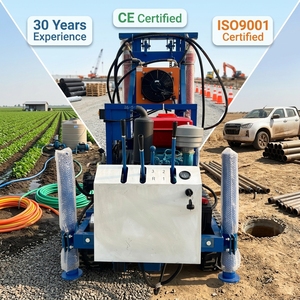 Foreuse hydraulique sur chenilles 100m 150m 200m pour puits d'eau, petite machine <span class=keywords><strong>de</strong></span> forage portable pour puits profonds et exploitation agricole - Product Image 2