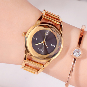 Reloj versátil para mujer en oro rosa con diamantes, correa de acero, marcas simples, resistente al agua, nuevo reloj de moda. - Product Image 2