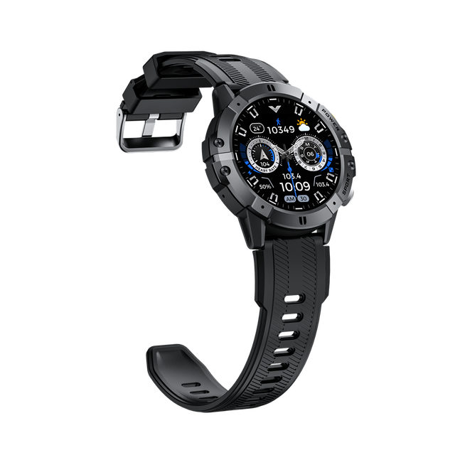 Hot Sale Rugged Smart Watch TFT 5-10 Days Battery Life 1ATM Waterproof Outdoor 100+ Sports BT Call Heart Rate Monitor Men