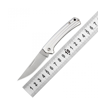 7112ruc-lm Goed Ontwerp Opvouwbare Zakmes Scherp 4cr15n Mes Al Handvat Zilver Edc Fruit Keukenmes Knorr-Bremse Oem Odm