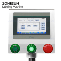 ZONESUN ZS-TB823 Tube Horizontal Autocollant Automatique Crayon En Plastique Bouteille Ronde Étiqueteuse Pour Flacons Cryogéniques