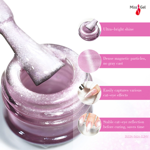 <span class=keywords><strong>Vernis</strong></span> à ongles en gel œil de chat personnalisé en cristal, <span class=keywords><strong>vernis</strong></span> à ongles en gel magnétique flash 15 ml, <span class=keywords><strong>semi</strong></span>-<span class=keywords><strong>permanent</strong></span>, à faire tremper, vegan, pour salon de manucure - Product Image 2