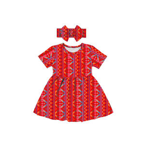 Precioso Vestido de Verano para Niñas de 4 Años con Diadema, Vestido Giratorio para Bebés, Ropa de Boutique para Niñas, Vestidos Casuales - Product Image 3