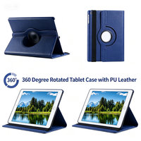 Étui de tablette rotatif à 360 degrés en cuir PU souple et PC résistant aux chocs pour iPad Air 13 2024 2025 iPad Pro 12.9