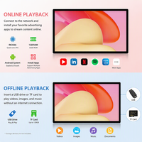 Nouvel Arrivage Écran Publicitaire Android Métallique 27 Pouces DDR3 Couleur Personnalisée LOGO APP Matériel Ethernet Garantie 1 An