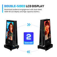 Écran publicitaire numérique Android de 43 pouces, étanche IP65, 1500 nits, sur pied, totem TV, moniteur LCD, centre commercial