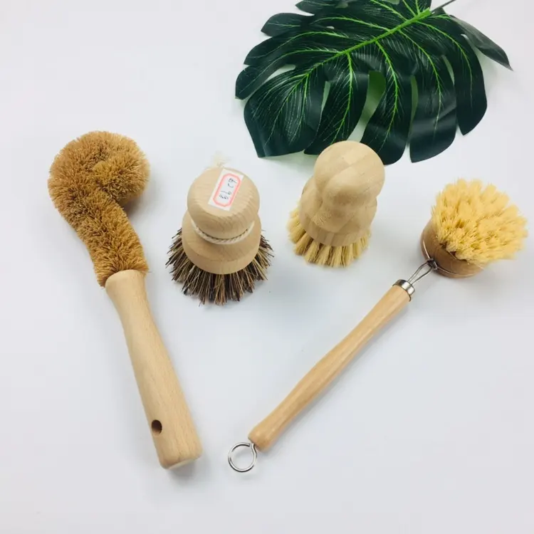 Factory Natural Eco Sisal Wooden Dish Brush Dish Washing Brush Dish Cleaning Brush