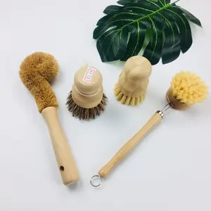 Cleaning Brush Factory Natural Eco Sisal Wooden Dish Brush Dish Washing Brush Dish Cleaning Brush
