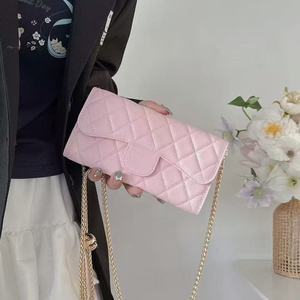 Portefeuille de luxe pour femme avec compartiment téléphone pour iPhone 17 16 15 14 13 Pro Max, portefeuille porte-cartes, sac à main, pochette de téléphone à bandoulière avec chaîne - Product Image 4