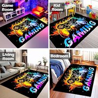 Tapis de jeu durable à bords fins, lavable en machine, grand tapis pour salle de jeux